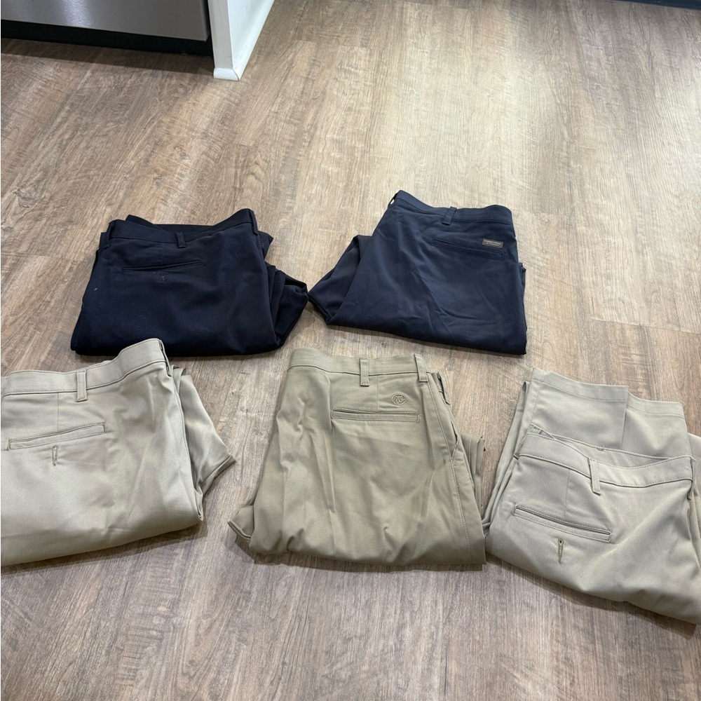 Men's Classic Chino Pants - Navy and Khaki